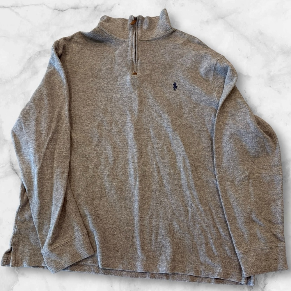 Men’s Polo quarter zip pullover sweater size XL